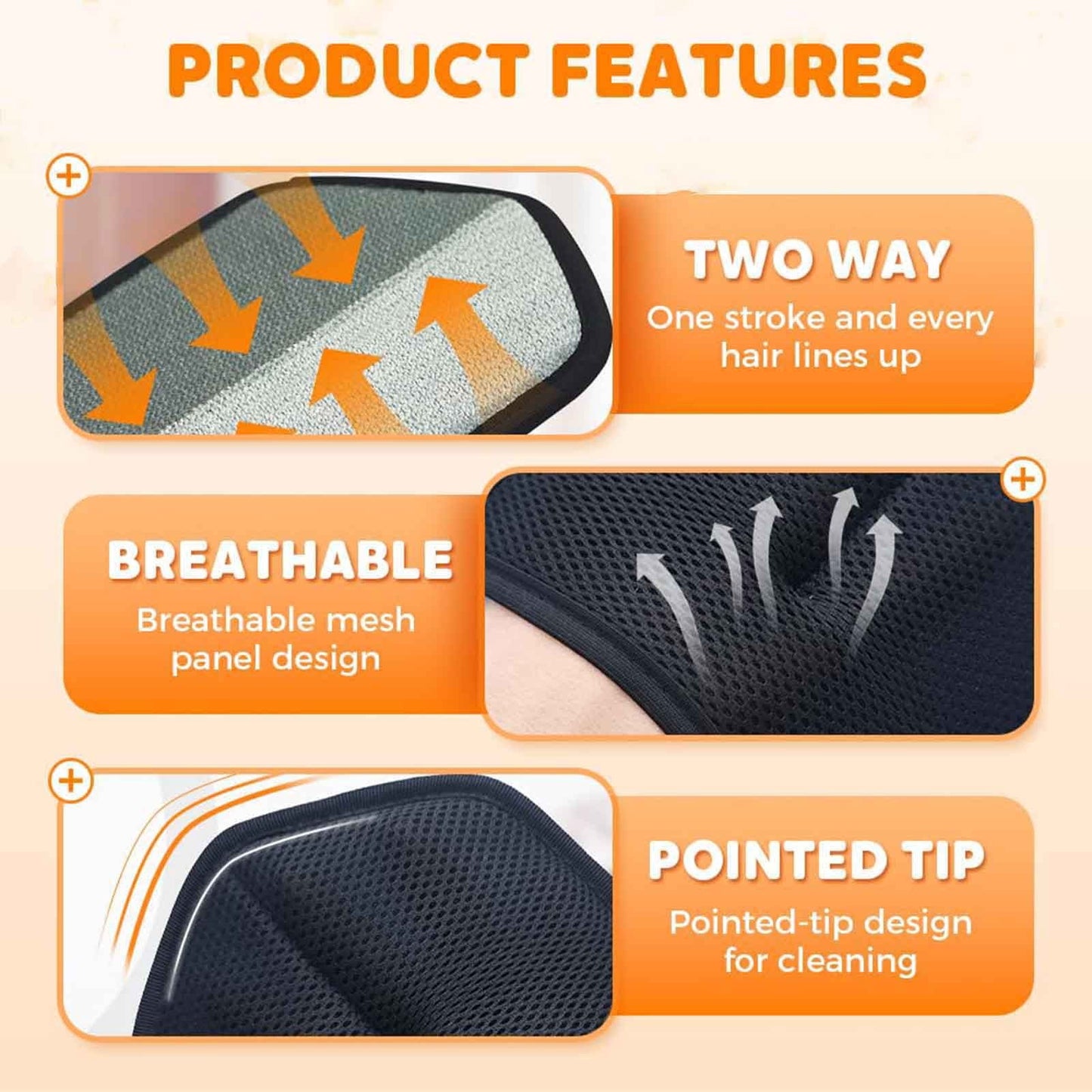 Pet Static Electricity Hair Removal Gloves Pet Remover 2026 New Electrostatic Pet Removal Gloves for Dogs Thickened Brush Reusable Washable Pet Remover Glove Tool for Furniture Couch Car, Blue Orange
