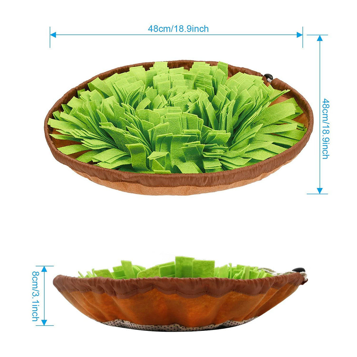 Dogs Feeding Mat,Dog Mat Slow Feeding Bowl Dog Anti-Slip Nose Work Spliced Training Mat Encourages Natural Foraging Skills
