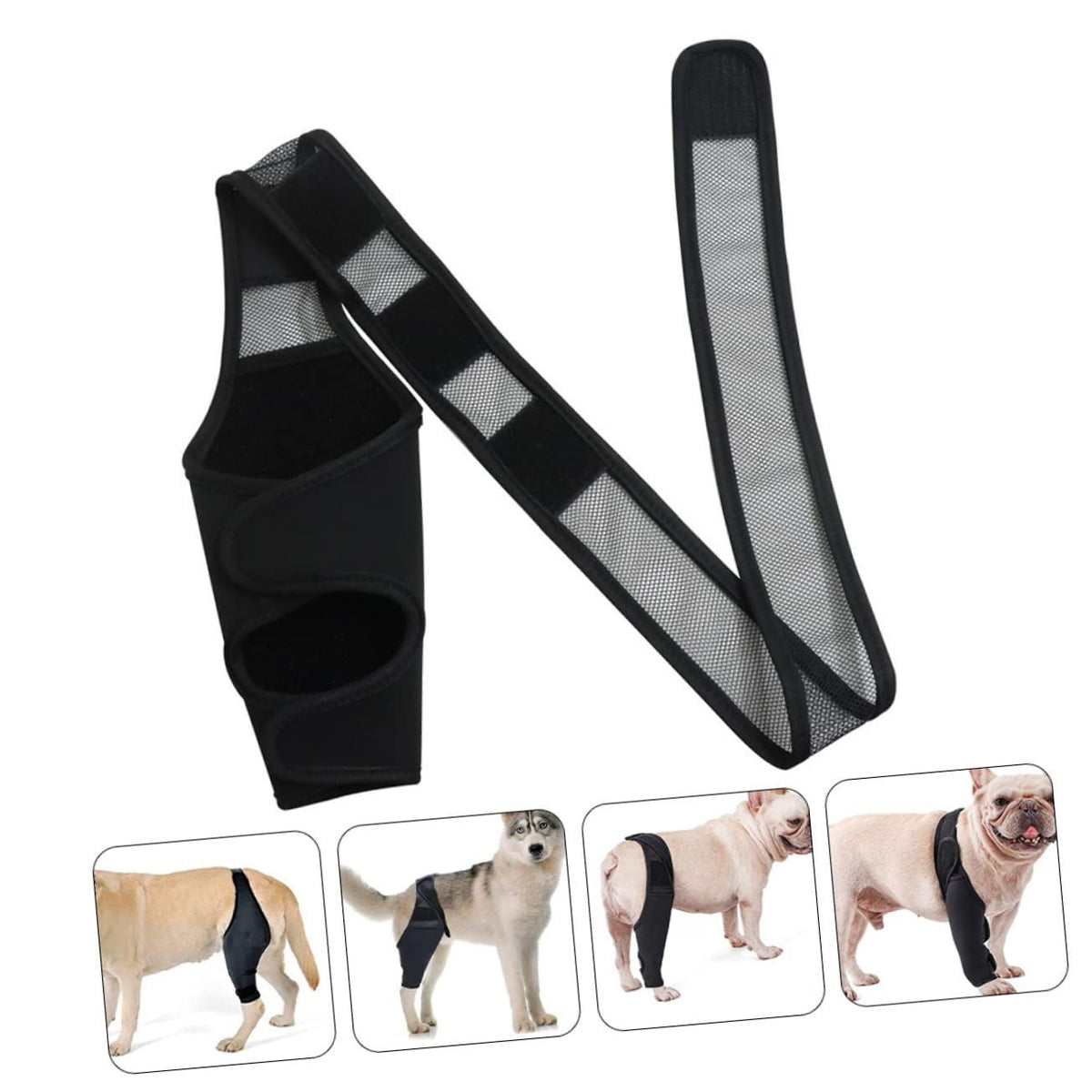Dog Injured Leg Cover Pet Injury Leg Dog Leg Leg Sleeves Paw Dogs Lick Safe Puppy Knee Dog Bandages for Wounds Knee Pads M