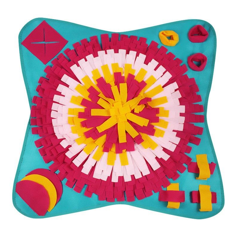 Allocate toys that are chewy and soft to chew, anti choking for dogs, sniffing pads for dogs, slow food training for cats