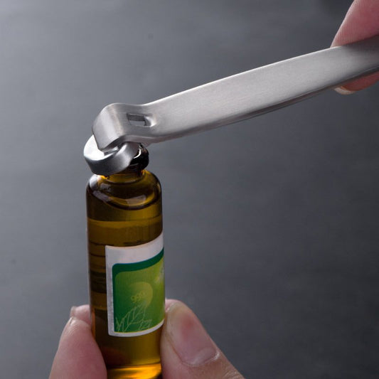2 Pcs Vial Decapper for Flip Vial Cap Stainless Steel Remover Oral Liquid Pharmacy Seal Opener Crimped Vial Cap Opener Bottle