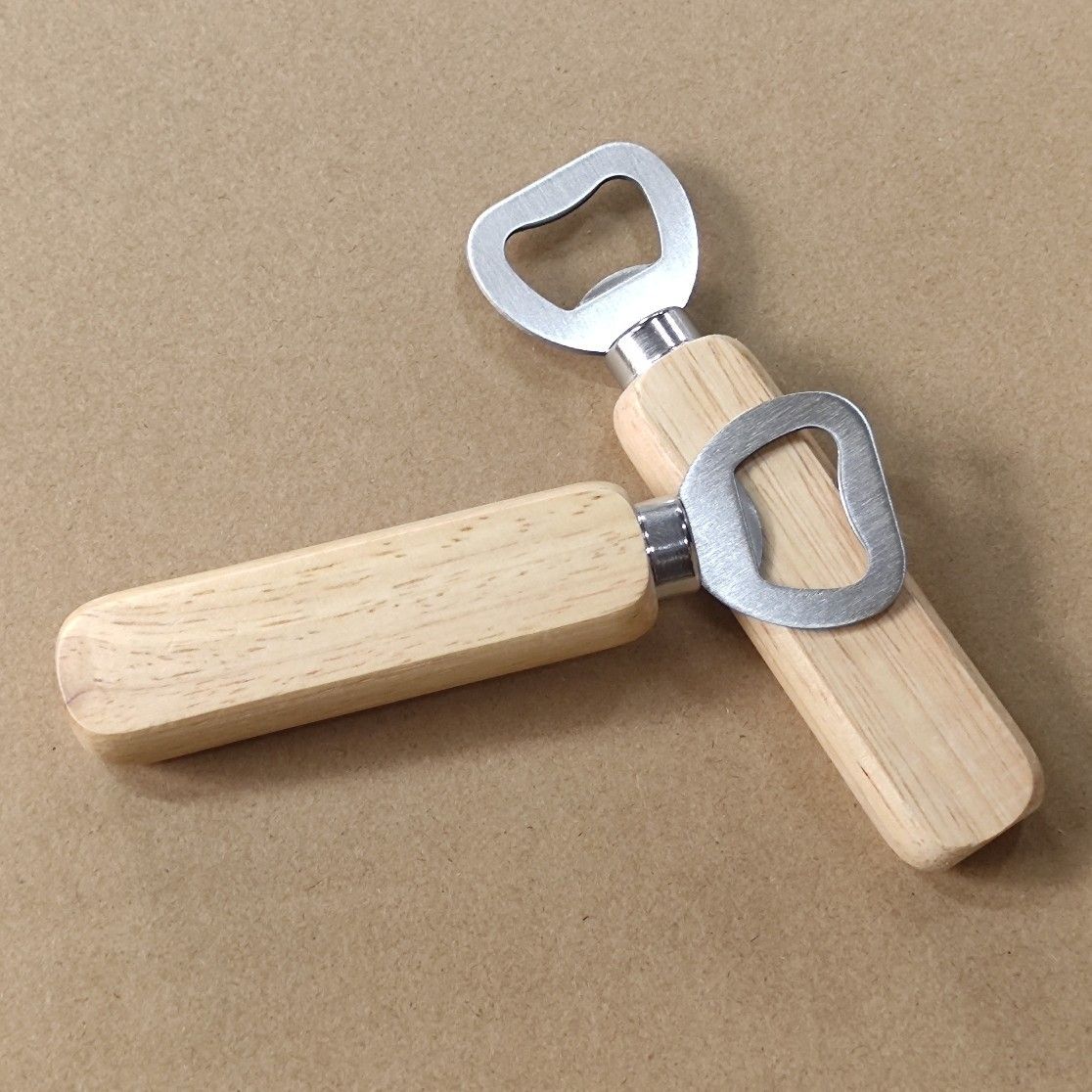 2 Pcs Wooden Handle Bottle Openers,Alloy Bottle Opener are Wldely Used for Party, Daily Life, Travel and Good Gifts for Festivals