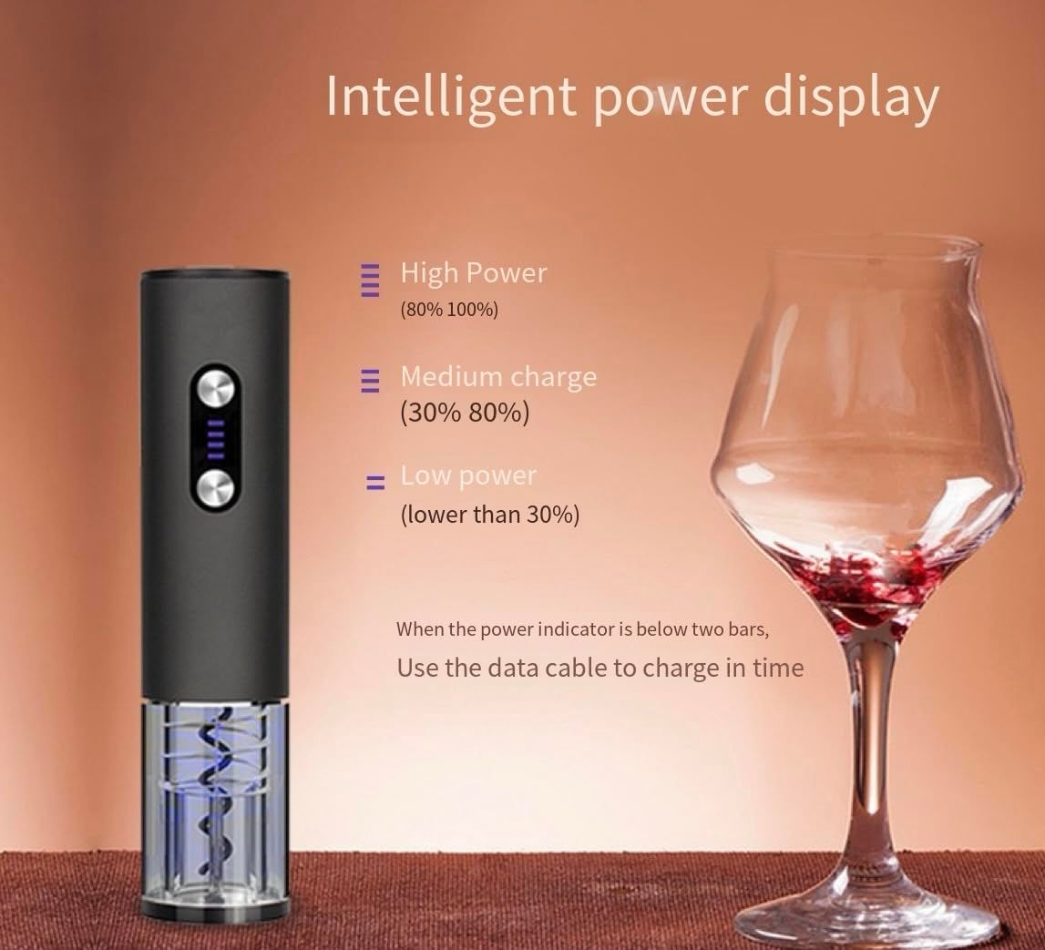 Wine Accessories Set - Electric Wine Aerator Pourer,Rechargeable Electric Wine Opener, Foil Cutter - Gifts for women, wine lovers