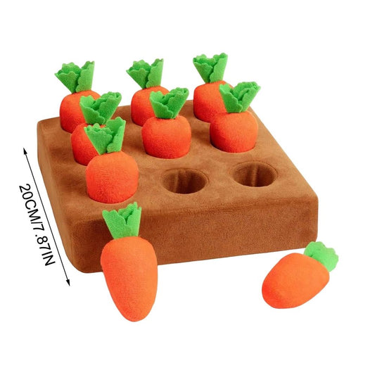 Product photo: Carrot Snuffle Mat Puzzle for Dogs, Interactive Foraging Mat with 9