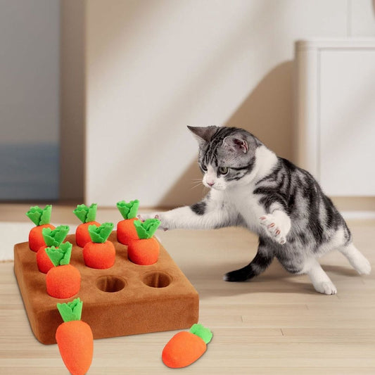 Additional product view: Carrot Snuffle Mat Puzzle for Dogs, Interactive Foraging Mat with 9 Carrots