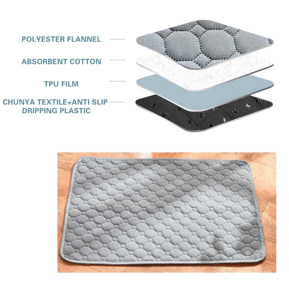 Dog Cooling Mat, Washable Pet Urinary Mat for Dogs and Cats Training Instant Water Absorption Mat for Dogs, Cages, Sofa Mats, Pet Cooling Mats for Dogs(M, 13.8x13.8in)