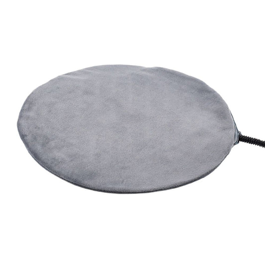 Product image: Pet Heating Pad for Cats & Dogs Indoor Outdoor, Waterproof Warm Round Pet Sleeping Mat, Adjustable Temperature,