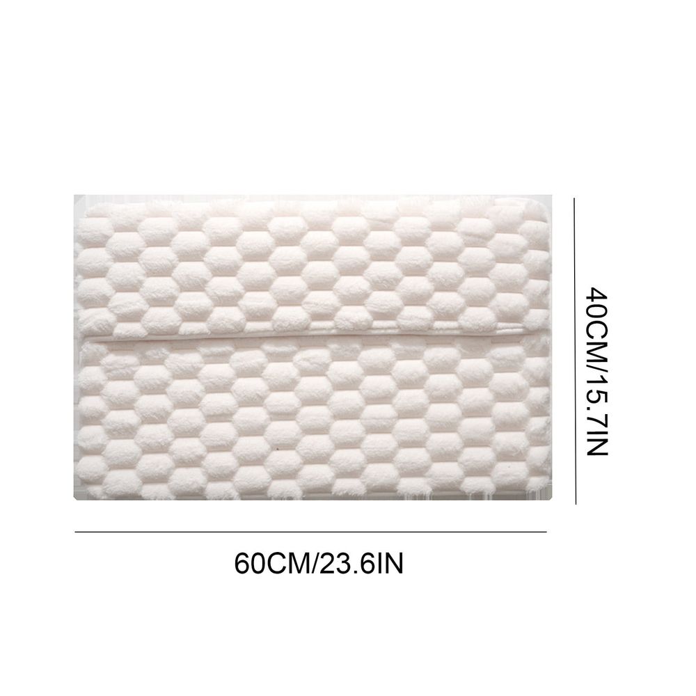 Thick Soft Non-Slip Bath Mat, Water Absorbent and Washable Bathroom Rug with Full Wrap for Foot Comfort, Shower Safe Floor Protection