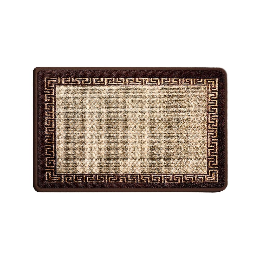 Non-Slip Bath Mat and Absorbent Rug, Soft Linen Floor Mat for Bathroom and Bedroom, Machine Washable, 16x24 Inches