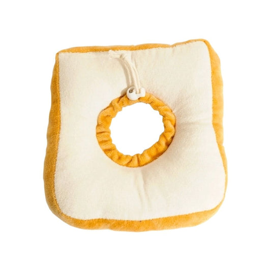 Toast-Shaped Soft Pet Recovery Collar shown in the product image
