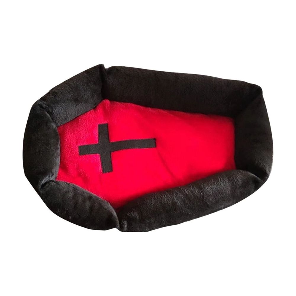 Additional product view: Black Gothic Coffin-Shaped Cat Bed