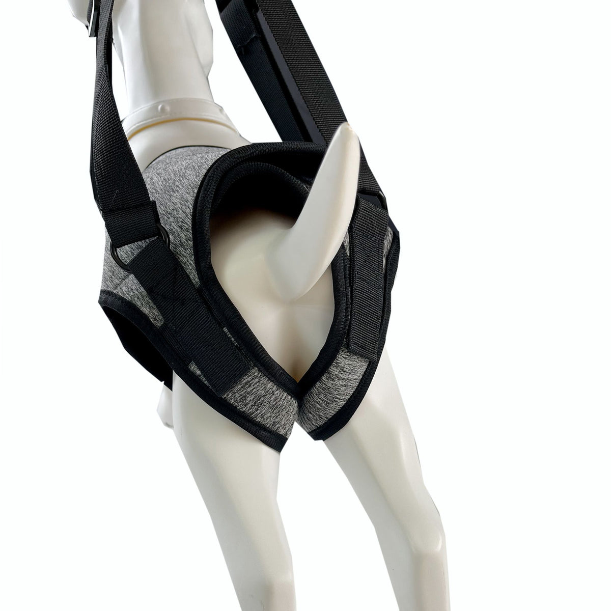 Dog Sling for Large Dogs Hind Leg Support to Help Rehabilitate The Hind Limbs of Elderly Dogs with Weak Hind Legs Disabilities and Injuries （L,Grey）