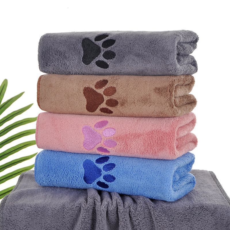 Blue Pet Towel 35x75cm 5Pcs