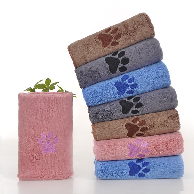 Dark Brown Pet Towel 50x100cm 3Pcs