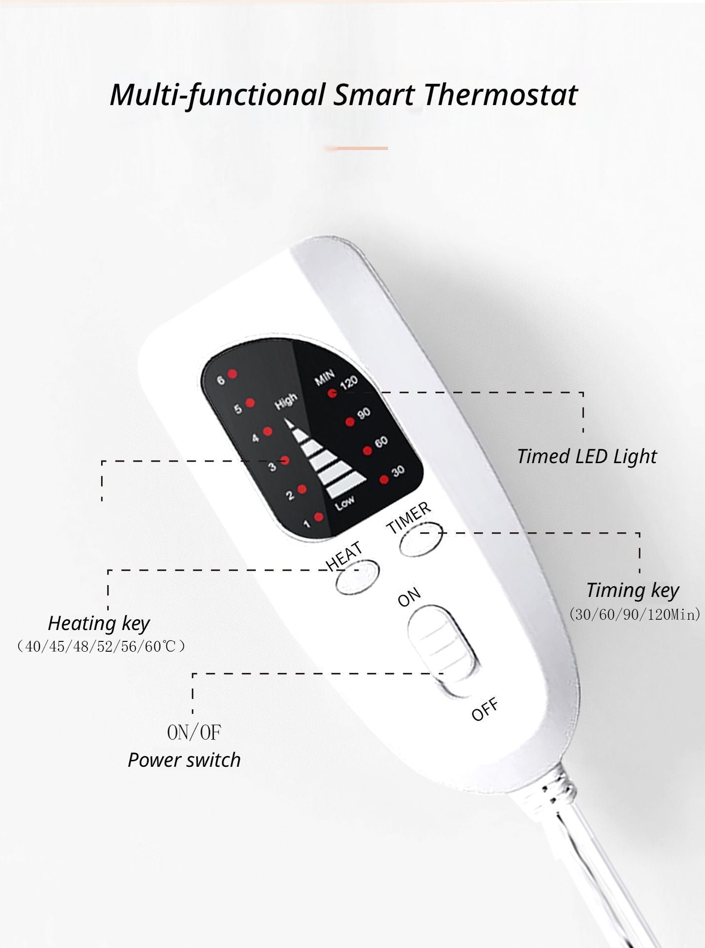 Heating Foot Warmer Mat Silver Grey