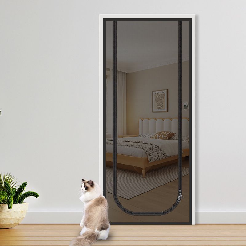 Pet Zipper Screen Door Black 90 x 220cm