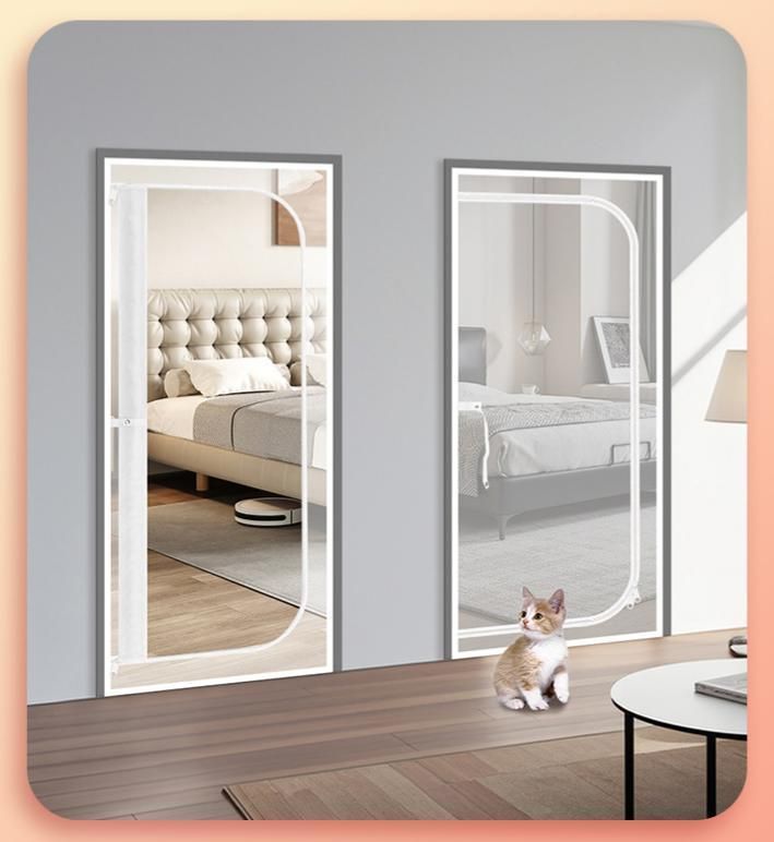 Pet Zipper Screen Door White 90 x 220cm