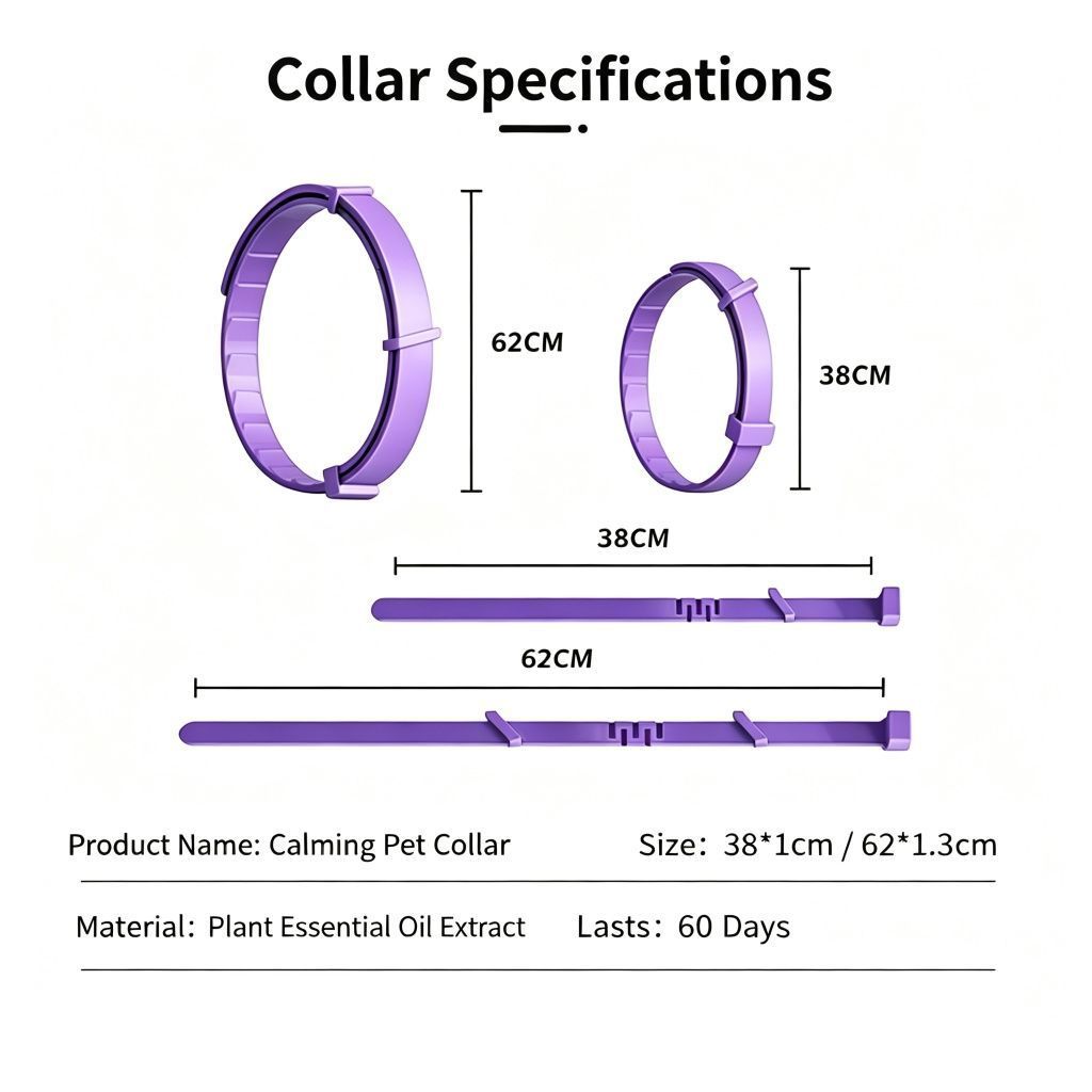 Additional product view: 4-Pack Black Cat Essential Oil Scented Collars, 38 cm