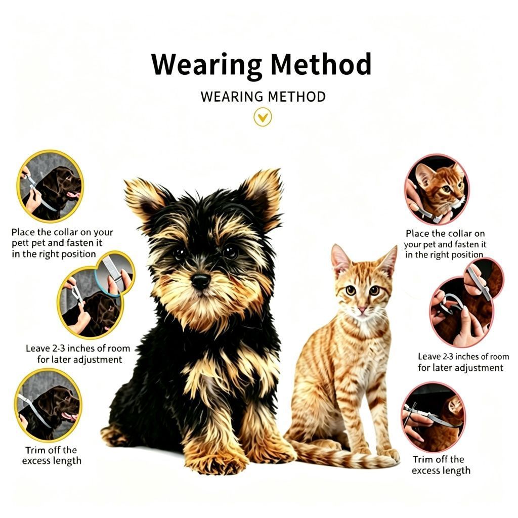Additional product view: 4-Pack Black Cat Essential Oil Scented Collars, 38 cm
