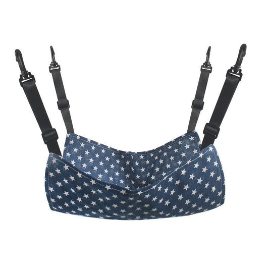 Product image: 35x35cm Blue Star Adjustable Cat Hammock | Halloween Starry Fresh Gift | Medium Star Pattern Lightweight Cat