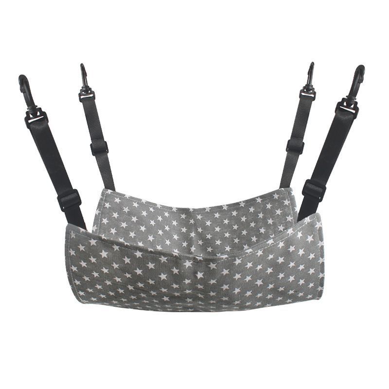 27x27cm Gray Star Adjustable Cat Cage Hammock | Christmas Minimal Fresh Gift | Simple Gray Star Breathable Hanging Cat Bed for Kittens