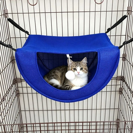 Cat Cage Hammock - Blue 35×27×20cm
