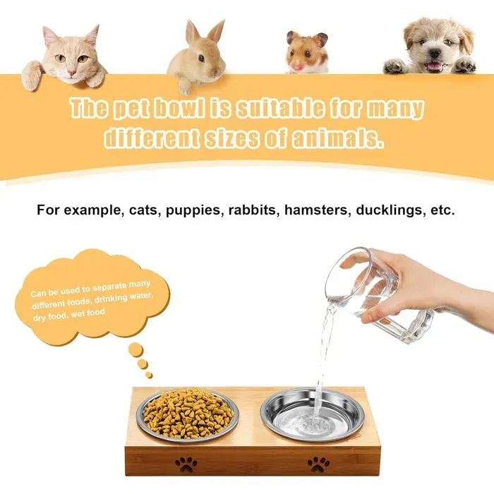 5 Pack Shallow Stainless Steel Cat Food Bowls, 14 cm