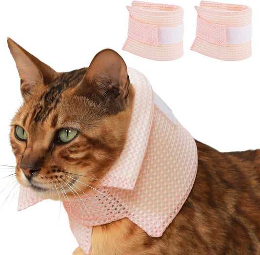 2-Pack Pink Cat Recovery Neck Collars, XS 16–22 cm shown in the product image