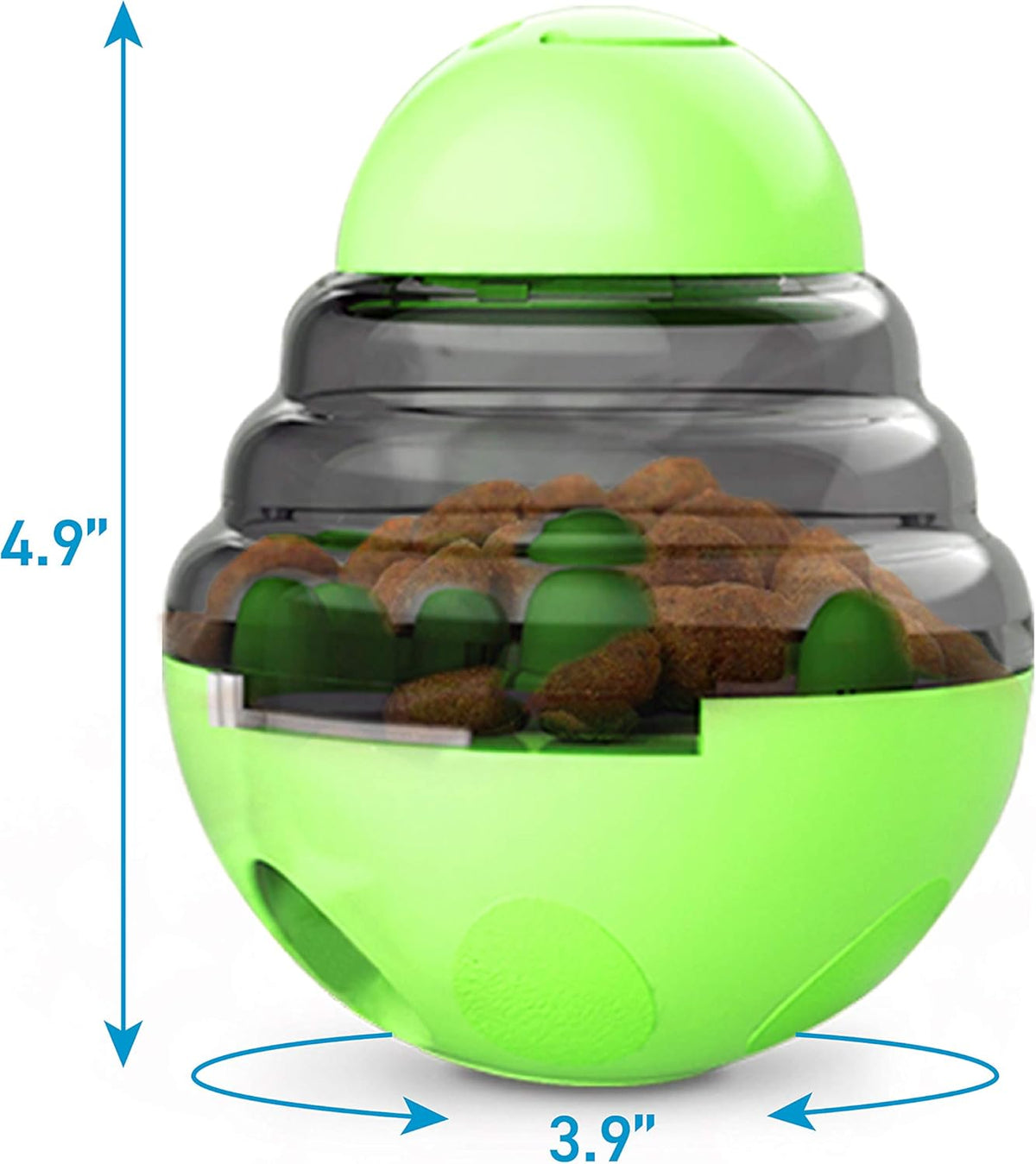 Green Interactive Dog Snack Ball Chew Toy Food Dispenser for Dogs