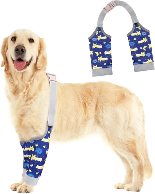 Product photo: Dog Elbow Protector for Calles, Adjtable Dog Elbow Pads Leg Sleeve to Prevent Licking Biting on Joints,