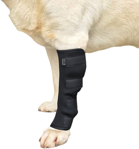 Additional product view: 1Pc Canine Dog Hock Joint Support Brace, Adjustable Pet Dog Leg Braces Compression Wrap for Recovery Dog