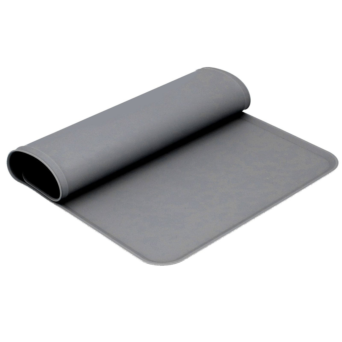 Silicone Placemat Leakage Proof Waterproof Non Slip Pet Feeding Bowl Mat Accessory(Gray )