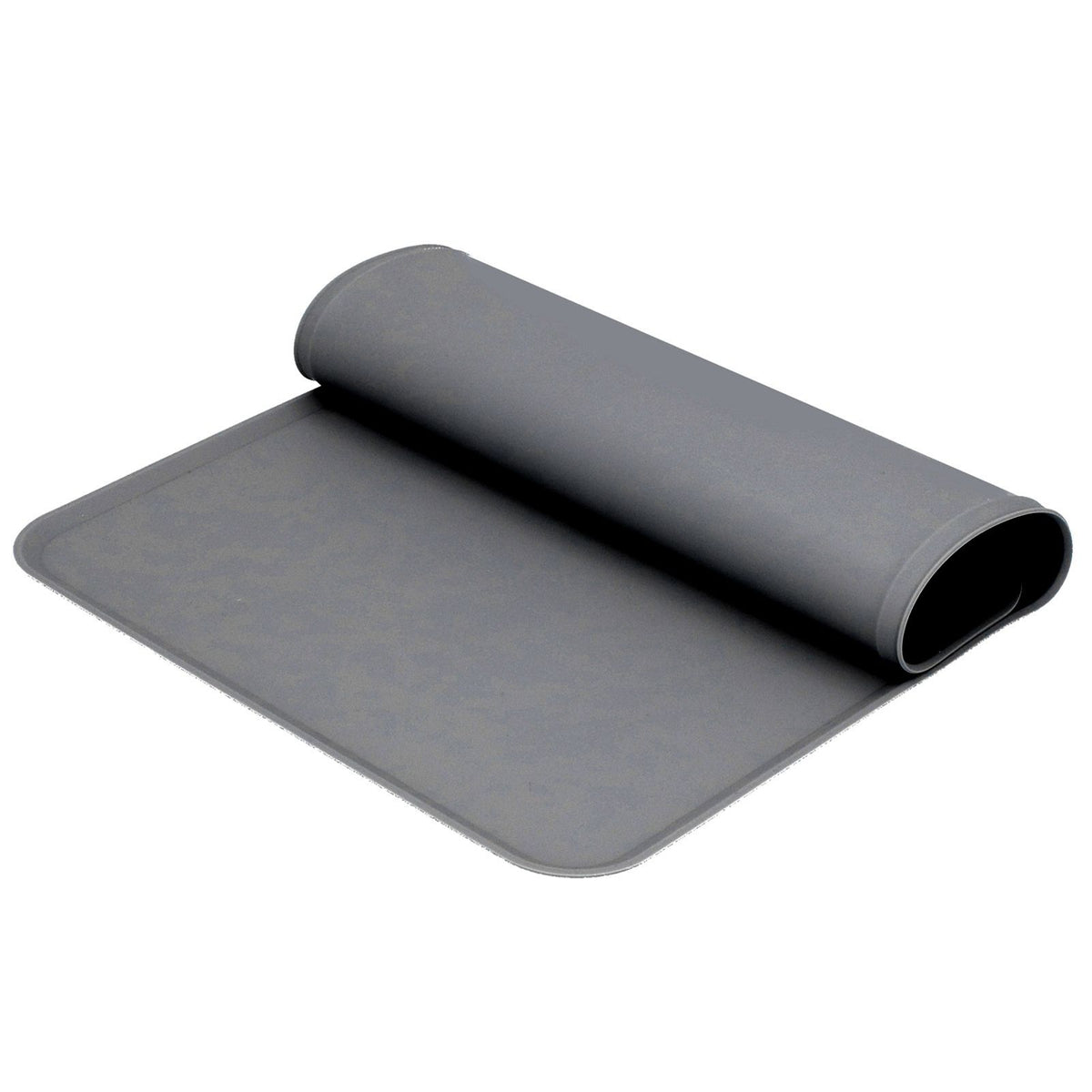 Silicone Placemat Leakage Proof Waterproof Non Slip Pet Feeding Bowl Mat Accessory(Gray )