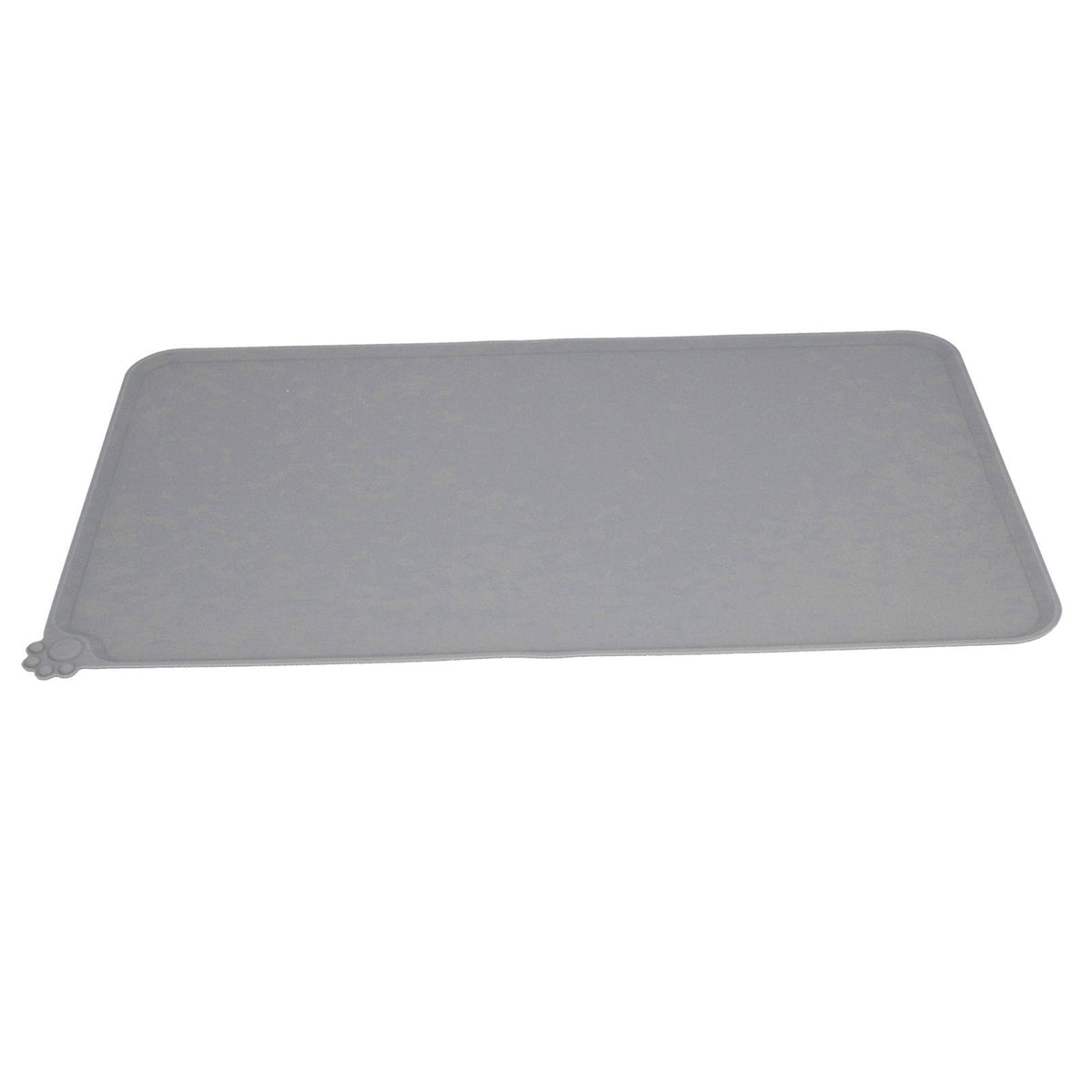 Silicone Placemat Leakage Proof Waterproof Non Slip Pet Feeding Bowl Mat Accessory(Gray )