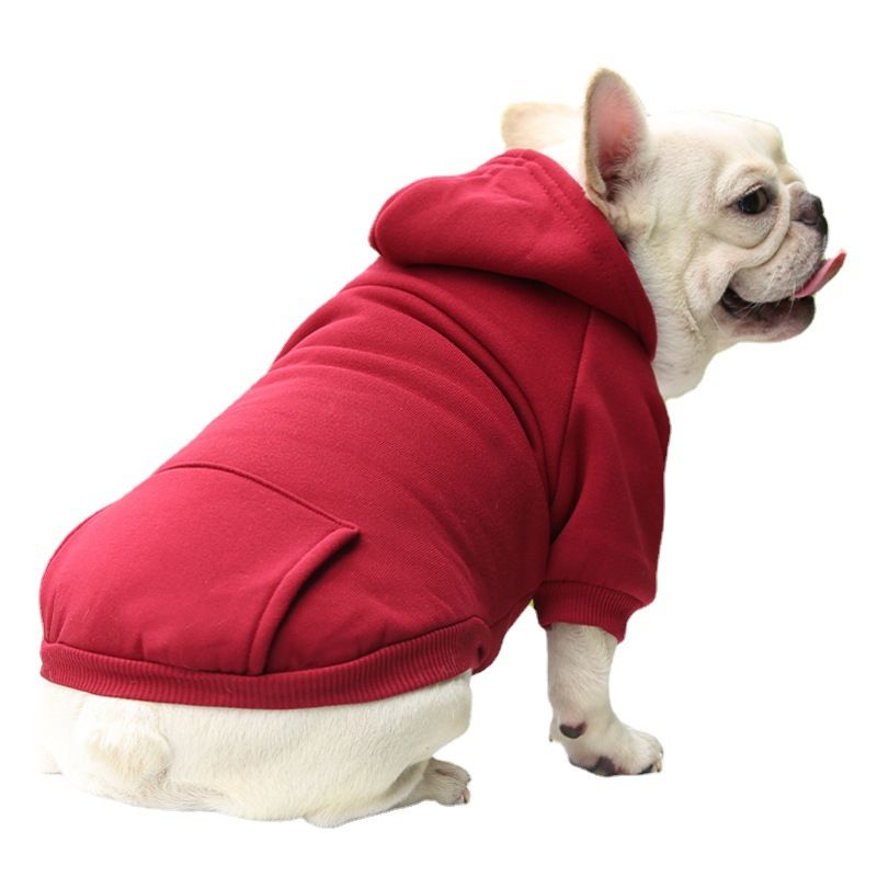 Valley Dog Pet Sweatshirt Pocket Casual Style Pocket Sweater Light Purple XXL (Bust 55CM recommended 5.50 kg-6.50 kg pets)