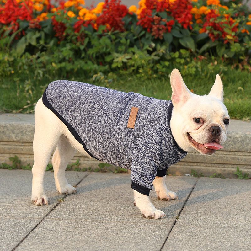 Pet Sweatshirt for Dogs and Cats by shine New size classic sweater navy blue S (chest circumference 35 back length 25cm)