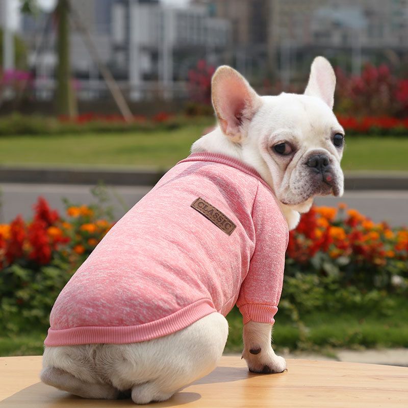 Pet Sweatshirt for Dogs and Cats by shine New Size Classic Sweat Pink L (bust 45 back length 35cm)