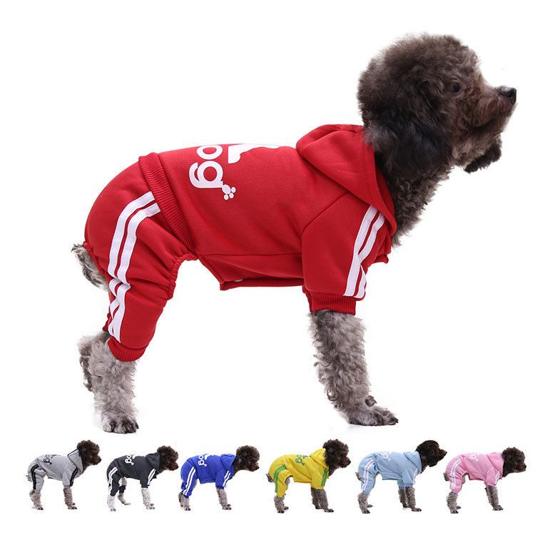 Shine Pet Dog Cat Clothes Sweatshirt four-legged adog sweatshirt yellow XS (back length 20CM)