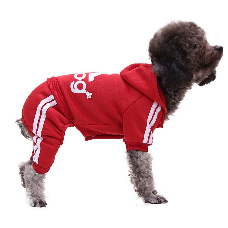 Shine Pet Dog Cat Clothes Sweatshirt four-legged adog sweater black XS (back length 20CM)