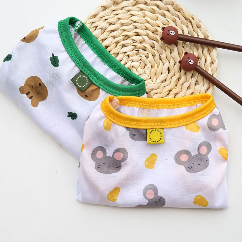 Shine Pet Vest Polyester Cartoon Dog Cat Clothing Vest stamp smile bear head 3XL (chest circumference 75 back length 50cm)
