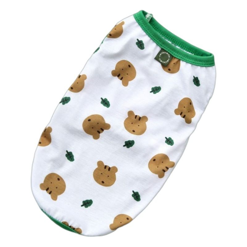 Pet Dog Vest Polyester Summer Small Medium Large 039Q bear bear vest 4XL (chest circumference 80 back length 55cm)