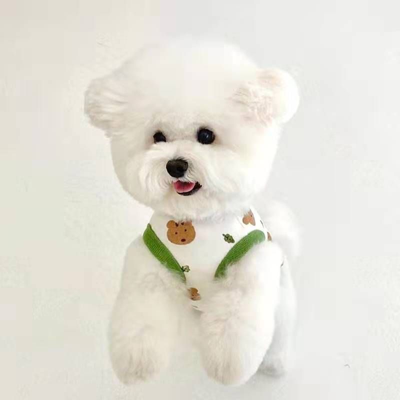 Pet Dog Vest Polyester Summer Small Medium Large 039Q bear bear vest 4XL (chest circumference 80 back length 55cm)