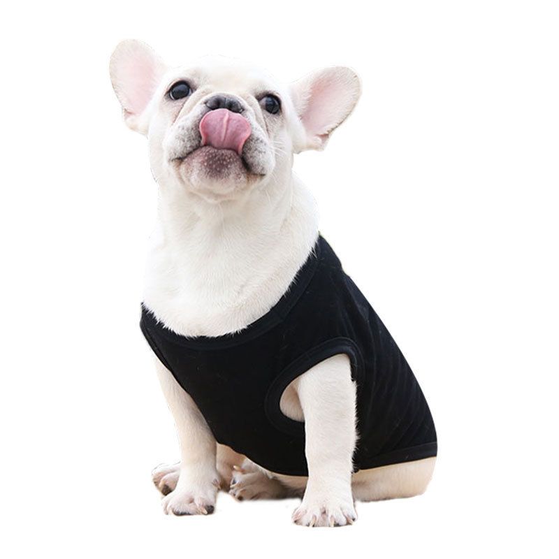 Cotton Pet Vest Dog Cat Clothing Small Large Pure cotton vest pure light pink 2XL bust 55 back length 42cm