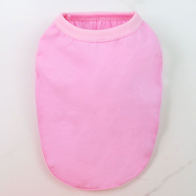 Cotton Pet Vest Clothing for Dogs and Cats by shine Pure cotton vest dark pink XL bust 50 back length 37cm