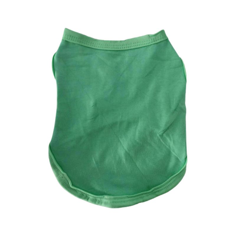 Cotton Pet Vest Clothing for Dogs and Cats by shine Pure cotton vest jelly green XL bust 50 back length 37cm