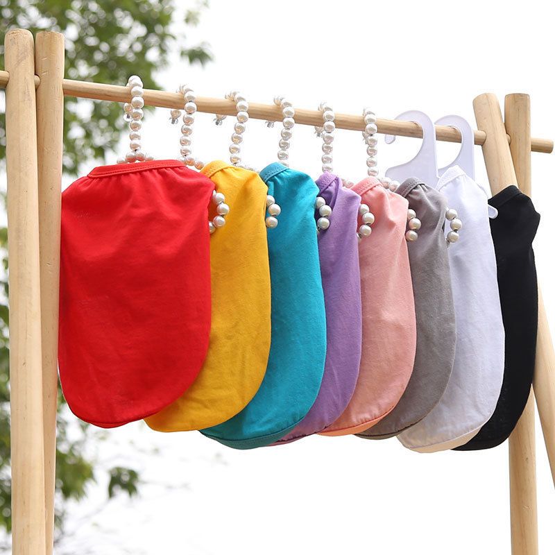 Cotton Pet Vest for Dogs and Cats Pure cotton vest pure gray L bust 45 back length 32cm