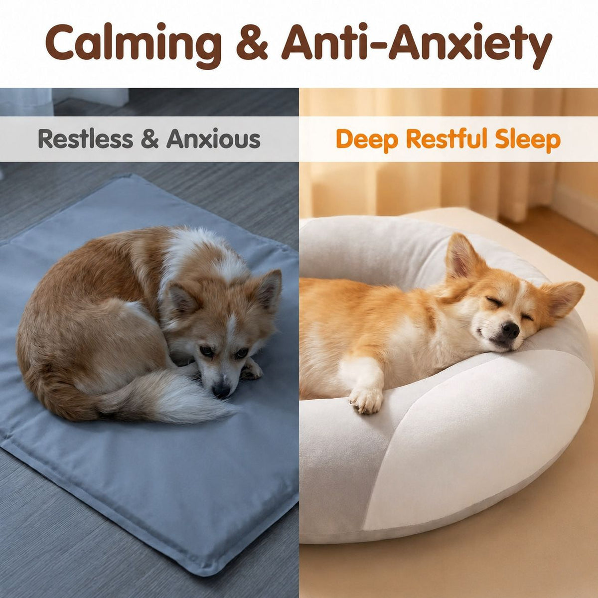 Additional product view: U-Shaped Plush Pet Sleep Support Pillow, Gray and White