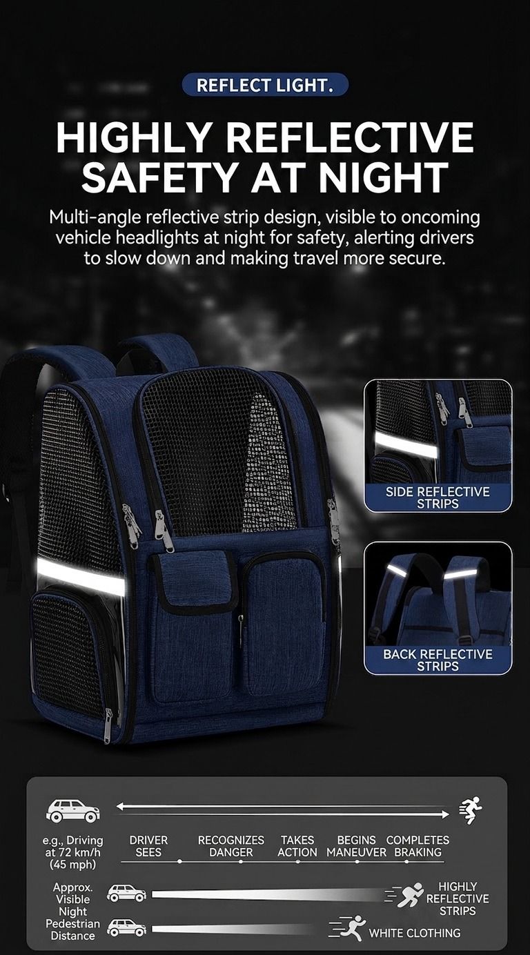 Pet Carrier Backpack for Travel, Hiking, and Vet Visits – Breathable Mesh Design with Reflective Safety Strips, Ideal for Cats and Small Dogs, Hands-Free Convenience for Outdoor Adventures (Rose)