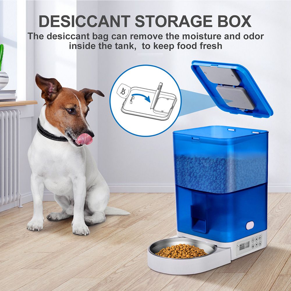 Smart Pet Feeder with WiFi and Button Control, 4L Automatic Cat and Dog Food Dispenser with Removable Stainless Steel Bowl, Ideal for Busy Owners, Travel, and Home Use (Orange, WIFI Version)