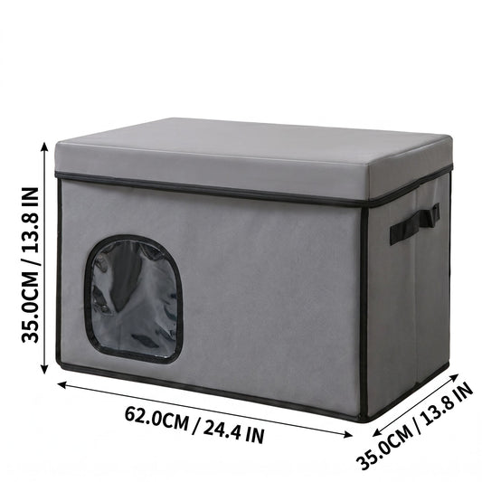 Additional product view: Gray Foldable Cooling Pet House without Feet